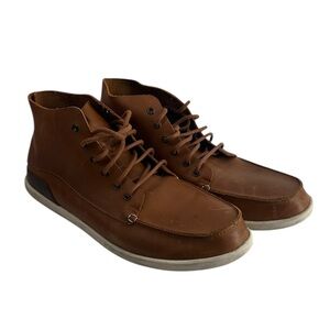OluKai Nalukai boot in brown leather chukka-style ankle boots sz 10.5